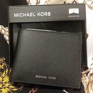 Authentic Michael Kors Andy Slim Bilfold
